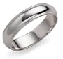 14k White Gold 5mm Milgrain Half Round Band