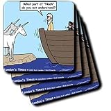 Londons Times Religion Heaven Hell Cartoons - Sorry No Unicorns - Coasters