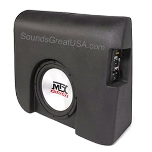 MTX Amplified Loaded Sub Enclosure for Chevy Silverado / GMC Sierra / 1500-2500 CREW Cab w 10\” MTX Sub
