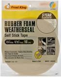 Frost King R534WH Sponge Rubber Foam Tape 5/16-Inch, White