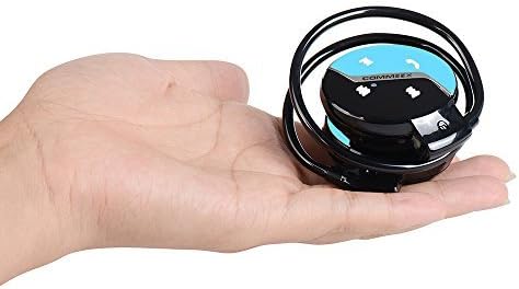 Bluetooth Headset with mic,Mini-808 Portable folding Audio headphones Compatible with iPhone/iphone 6,Samsung Galaxy s5 Android Mobile Phones etc most advanced cell phone In The World,Multifunction buttons that handles most of Wireless Bluetooth headset functions,Lightweight 48g only,Popular sports style design with microphone,Behind The Ear fits comfortable for all-day listening. (Updated Version)(Blue)