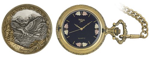 Black Hills Gold Men's Eagle Pocket Watch