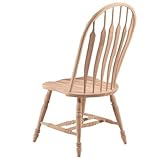 International Concepts 1206P Unfinished Windsor Dining Chair (Set of 2)