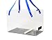 Crystal Shuttle Bird Carrier, Clear with Blue Carrying Strap, 18.5-Inches L x 10-Inches W x 13-Inches H