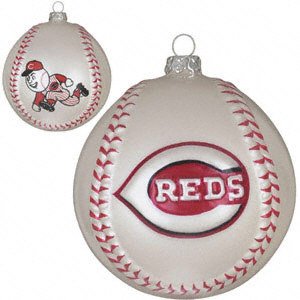 Cincinnati Reds MLB Glass Baseball Ornament (3)