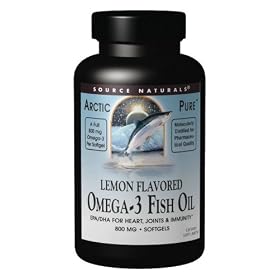 ArcticPure Lemon Flavored Omega-3 Fish Oil 800 mg 120 Sg Source Naturals by Source Naturals