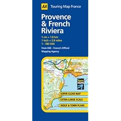 Provence and French Riviera (AA Road Map France Series)