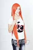 Orange Red Long Length Anime Costume Cosplay Wig