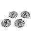 Zebra Skin Set of 4 Melamine Coasters by Precidio