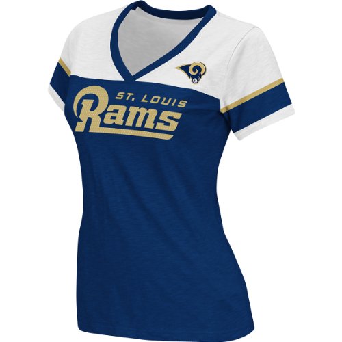 Reebok St. Louis Rams Women's Original Football Short Sleeve T-Shirt Medium