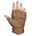 WTACTFUL Fingerless Gloves Half Finger Gloves Size X-Large Brown