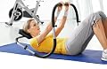 Ab Roller Cruncher with Padded, non-slip Grips by Crivits