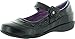 School Rider Girls Nicki-712E Flower Decor Velcro Strap School Uniform Shoes