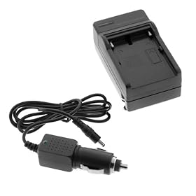 Premium FM500 H Battery Charger with Car Charger Adapter for Sony DSLR-A900, DSLR-A700, DSLR-A350, DSLR-A300, DSLR-A200 Digital Camera & Camcorder