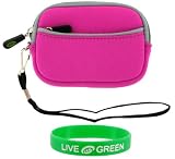rooCASE Neoprene Sleeve Case (Magenta) for Olympus X-560WP Digital Camera Green