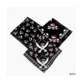  Pirate Bandana - Pirate Party Favor - set of 12
