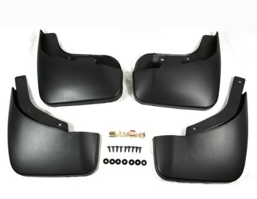 Black Auto parts 4PCS Mudguard Splash Guard Mud Flap Fit For Audi Q7 2007 2008 2009