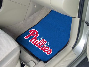 Philadelphia Phillies 2-piece Carpeted Car Mats 18x27 " " at Amazon.com