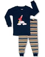 Leveret Little Boy "Space Rocket" 2 Piece Pajama 100% Cotton (6M-7-8 Years)