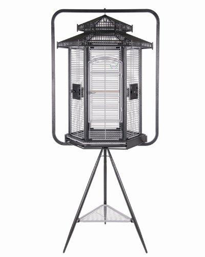 Marvelous Pet Supplies PA1301MBCA Pavilion Select Bird Cage in Black-Tan
