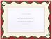 Caspari Green Ribbon on Red Photo Holiday Cards, Box of 10
