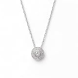0.21 Carat 14KWG Diamond Stud Pendant