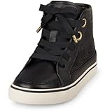 THE CHILDREN'S PLACE(ザ・チルドレンズプレイス) シークインポップスターハイトップスニーカー ブラック シューズ 16cm【並行輸入】