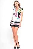 The Olian Elastic-gathered Blouson Butterfly Print Top
