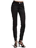 XOXO   Junior's Rouched Corduroy Jean,Black,7