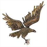 Home Decor Eagles Flight Iron Metal Wall Art Sculpture