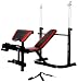 Marcy Diamond Deluxe Olympic Bench with Flip Arm Curl Pad