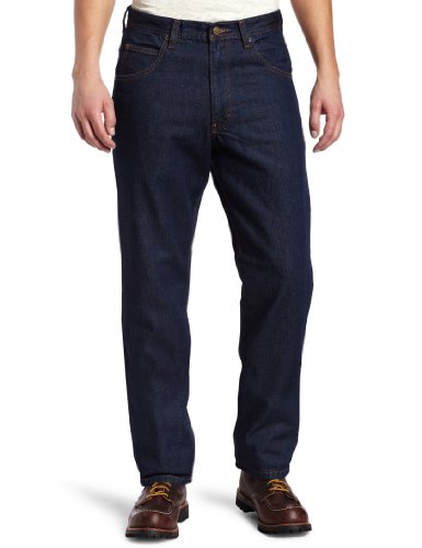 Key Industries Mens Heavy Duty Traditional Fit Garment Washed Indigo Denim Jean