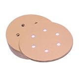 SAIT 37638 4S/4V 6-Inch Hook & Loop w/6 vac holes 150 Grit Stearated Aluminum Oxide Sanding Disc - Premium - 50 Pack