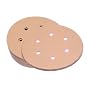 SAIT 37640 4S/4V 6-Inch Hook & Loop w/6 vac holes 220 Grit Stearated Aluminum Oxide Sanding Disc - Premium - 50 Pack