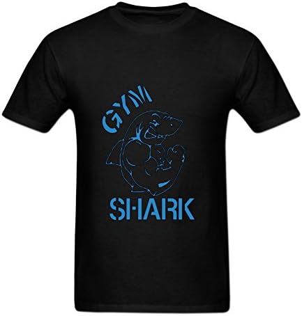 Angelaha Fashion Customed Gym Shark T Shirt For Men S Black