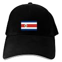 CAPS BLACK FLAG EMBROIDERY " COSTA RICA "