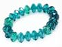 Blue Zircon single Strand Larger Than Life Crystal Bracelet