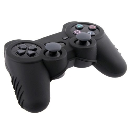 Silicone Skin Case for Sony PS3 Controller - Black