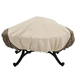 Veranda Fire Pit Cover, in pebble, fits fire pit up to 44 diameter by Classic Accessories