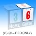 PORT-A-SCORE, WRESTLING, RED REPLACEMENT NUMBER SET 0-50