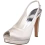 Stuart Weitzman Women's Avalon Double Platform Pump,Ivory Satin,9 M US