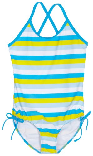 Kanu Surf Girls 2-6x Petal Pop Swimsuit, Blue, 4