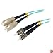 StarTech.com A50FBSCST1 1m 10 GB Aqua Multimode 50/125 Duplex LSZH Fiber Patch Cable SC - ST