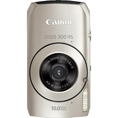 Canon IXUS 300 HS Digitalkamera (10 Megapixel CMOS, 3,8-fach opt. Zoom, 7,6 cm (3 Zoll) Display) silber