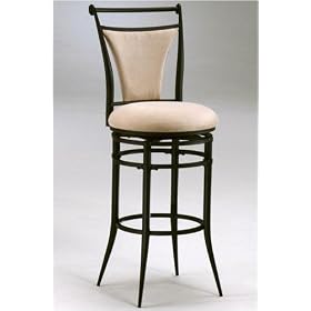 Cierra Swivel Counter Stool Black Fawn by Home Decorators Collection