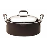 Anolon Advanced Hard-Anodized Aluminum 8-Quart Oval Pasta Pot with Lid by Anolon