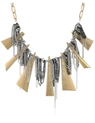 Kenneth Cole New York "Metal Edge" Geometric Multi-Chain Necklace, 19"