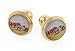 Gold plated cufflinks with racing cars with presentation box. Made in the U.S.A