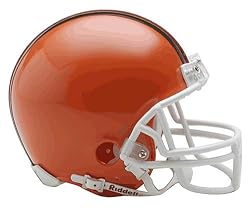 Riddell Cleveland Browns NFL Replica Mini Helmet w/Z2B Mask (Gray Facemask)