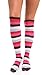 Over The Knee Brown Stripe V-Toe Flip Flop Socks (1 Pair)